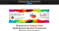 Desktop Screenshot of carpinoanna.it